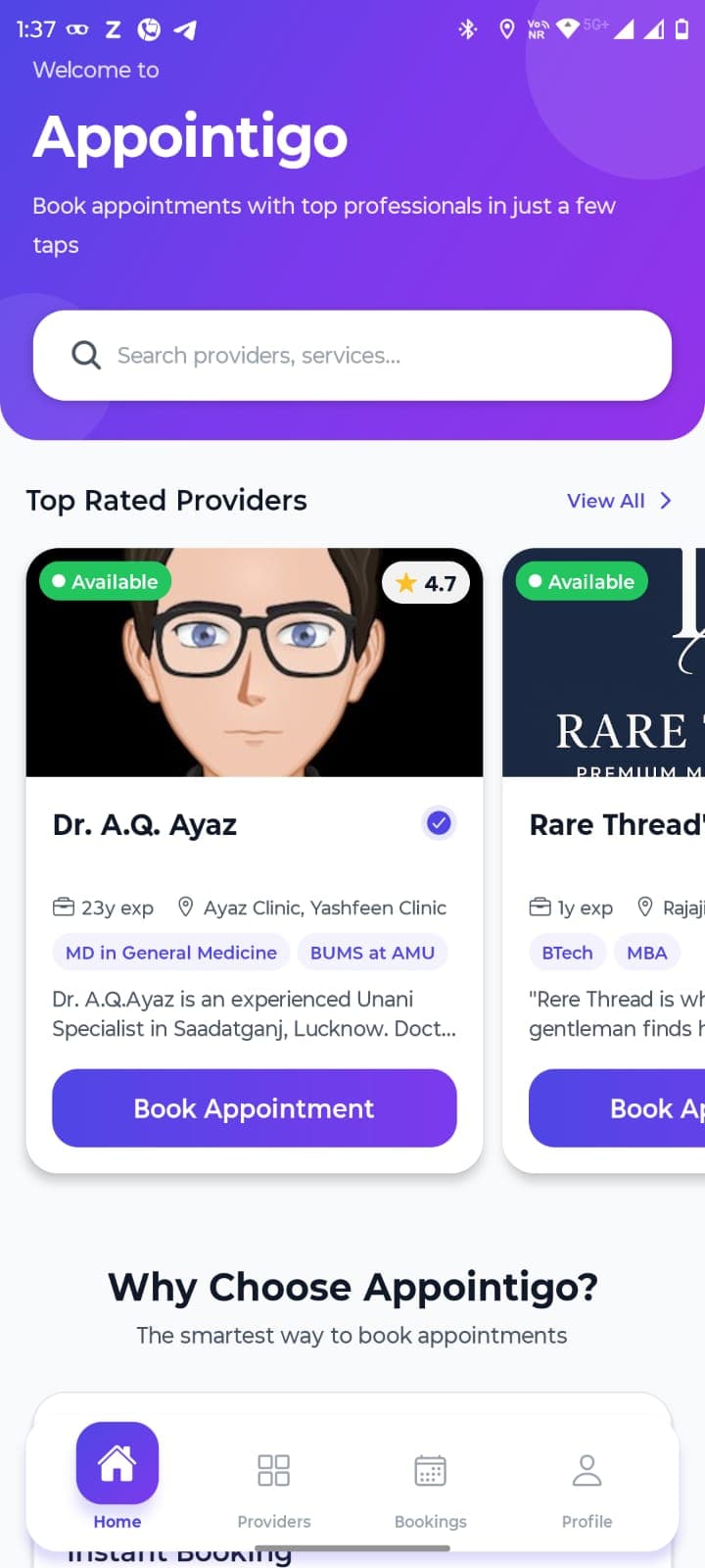 Appointigo – Smart Appointment Booking App